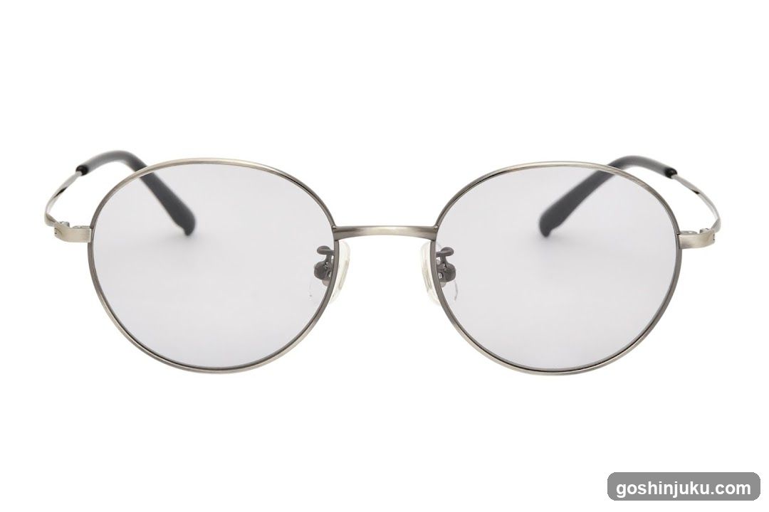 Round Eyeglasses with Silver Frame