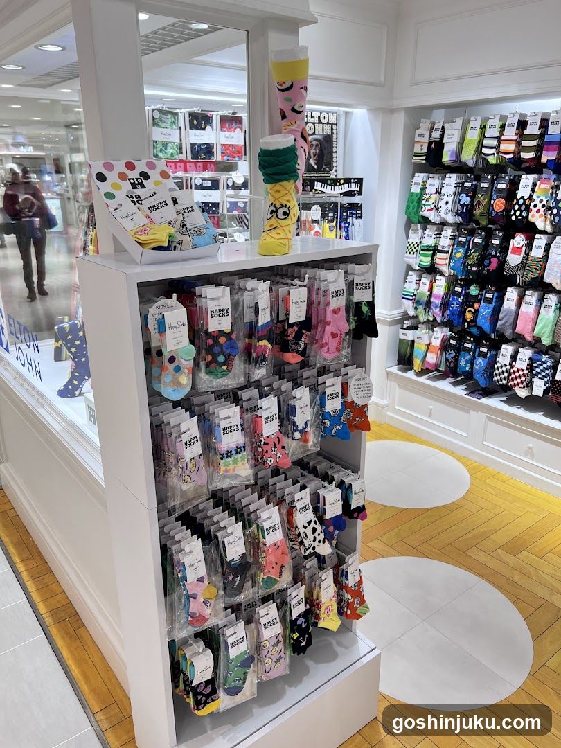 Socks Display in Store