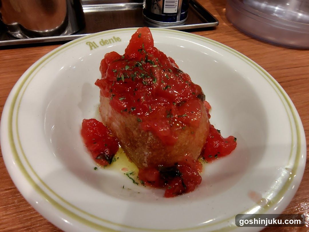 Dish with Tomato Sauce