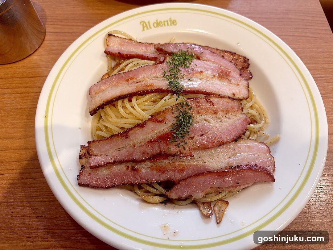 Spaghetti with Bacon and Thyme