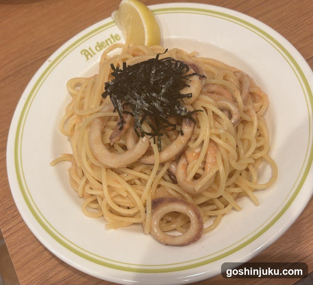 Pasta with Squid and Nori