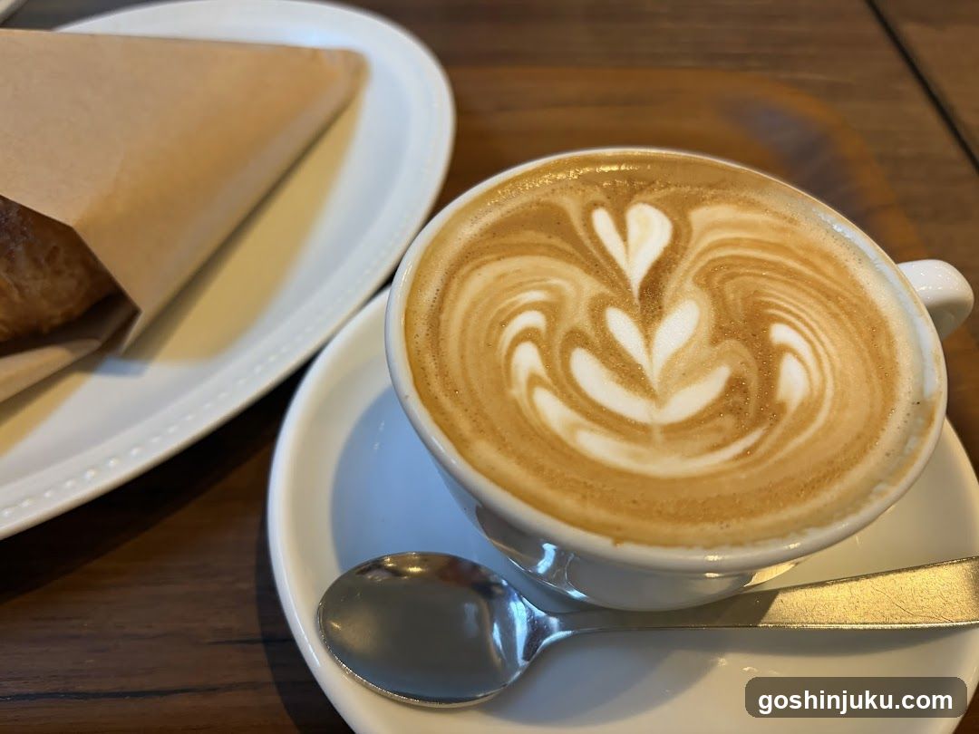 Latte Art Coffee and Pastry