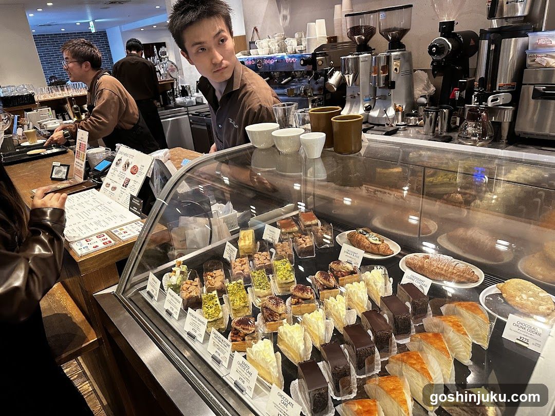 Coffee Shop Interior with Pastry Display
