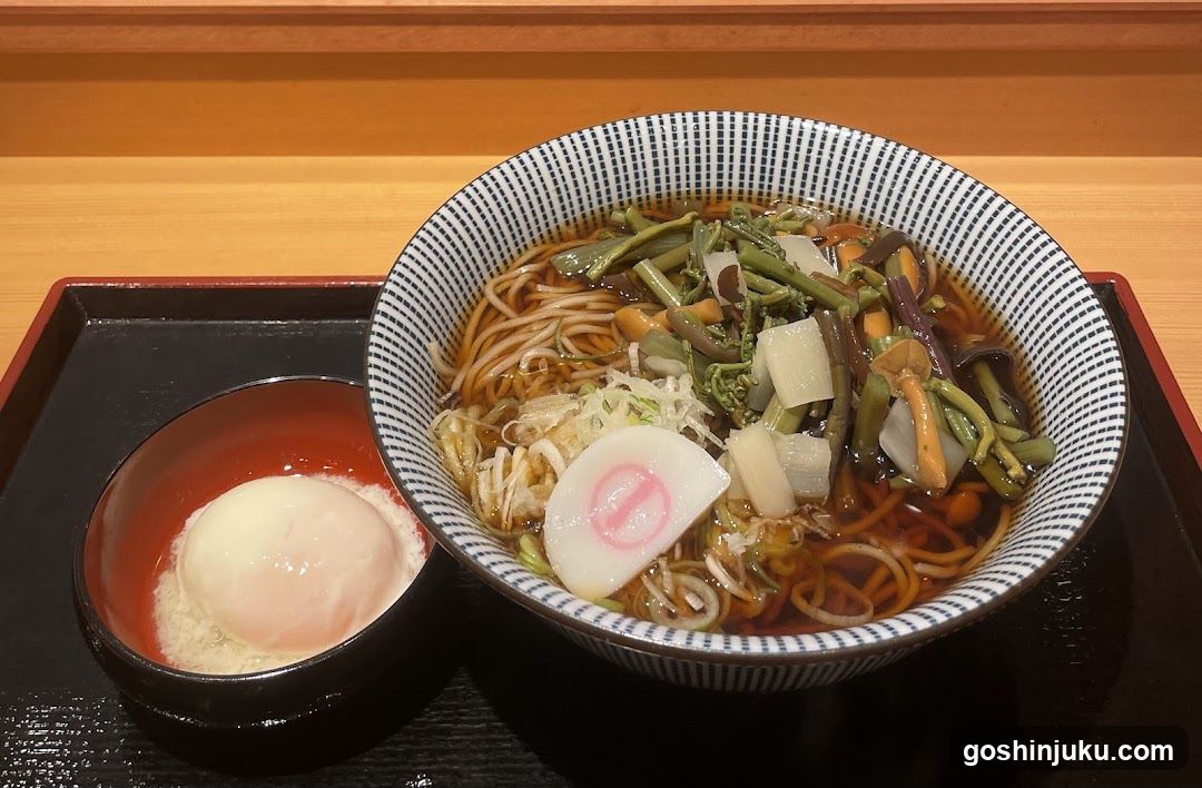 Japanese Noodle Bowl with Side Dish