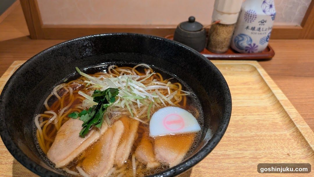 Ramen Bowl with Soy Sauce and Pickled Egg