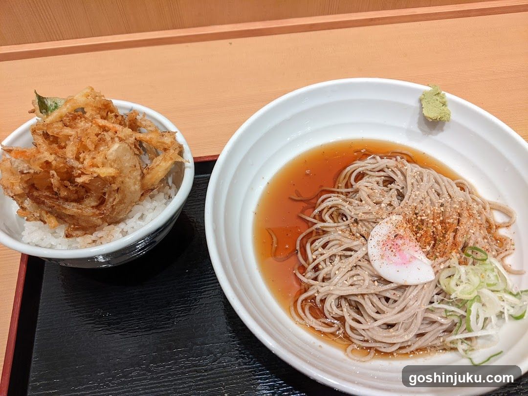 Soba Noodles with Tempura Side Dish