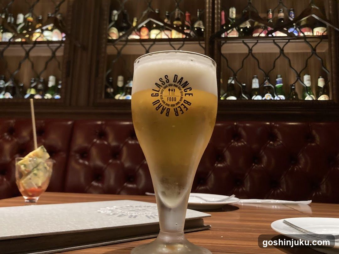 Beer Glass at Bar