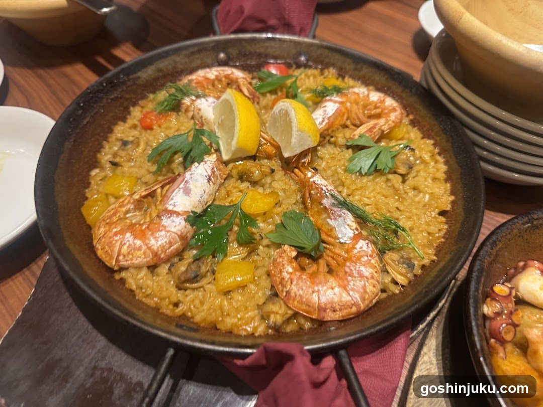 Seafood Paella Dish