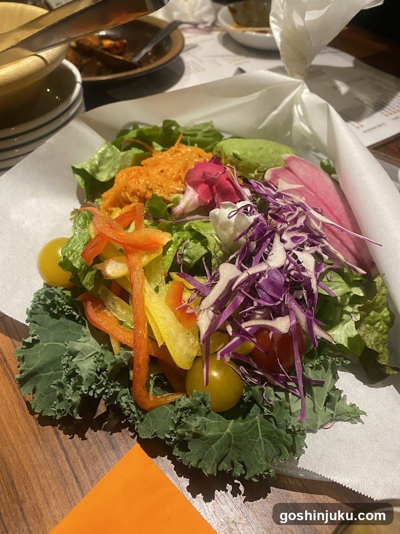Salad with Kale and Peppers