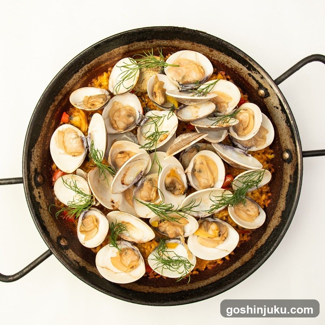 Clam Paella in Pan