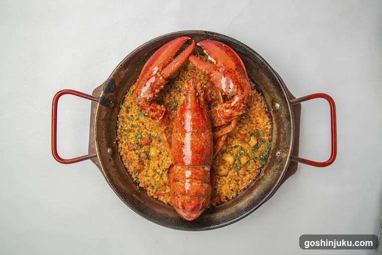 Lobster Paella Dish