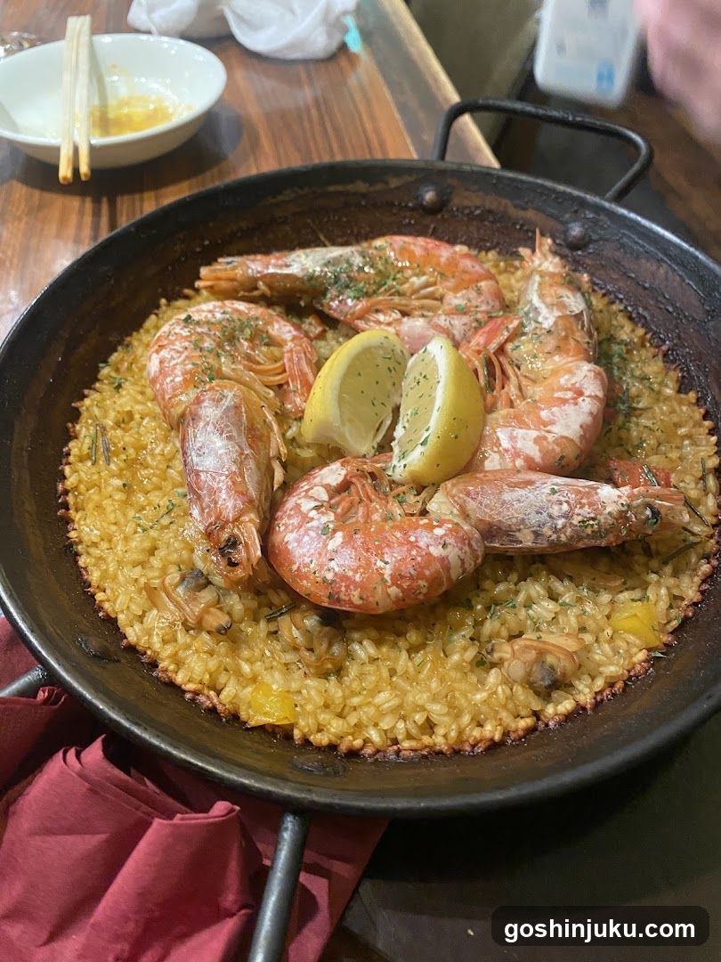 Seafood Paella with Prawns