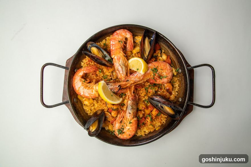 Seafood Paella Dish