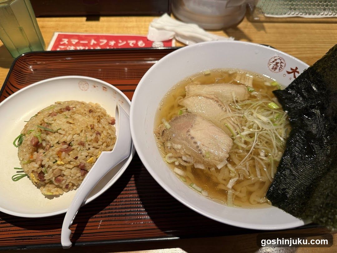 Ramen and Fried Rice Meal