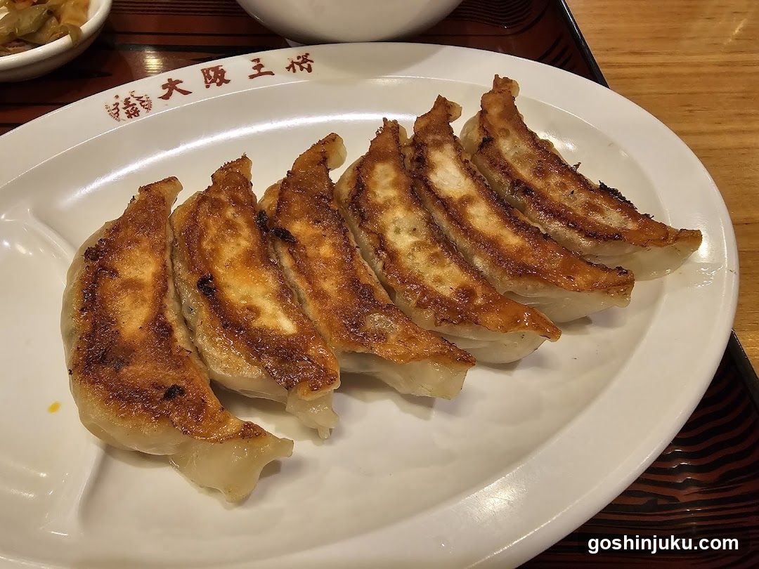 Gyoza on a plate