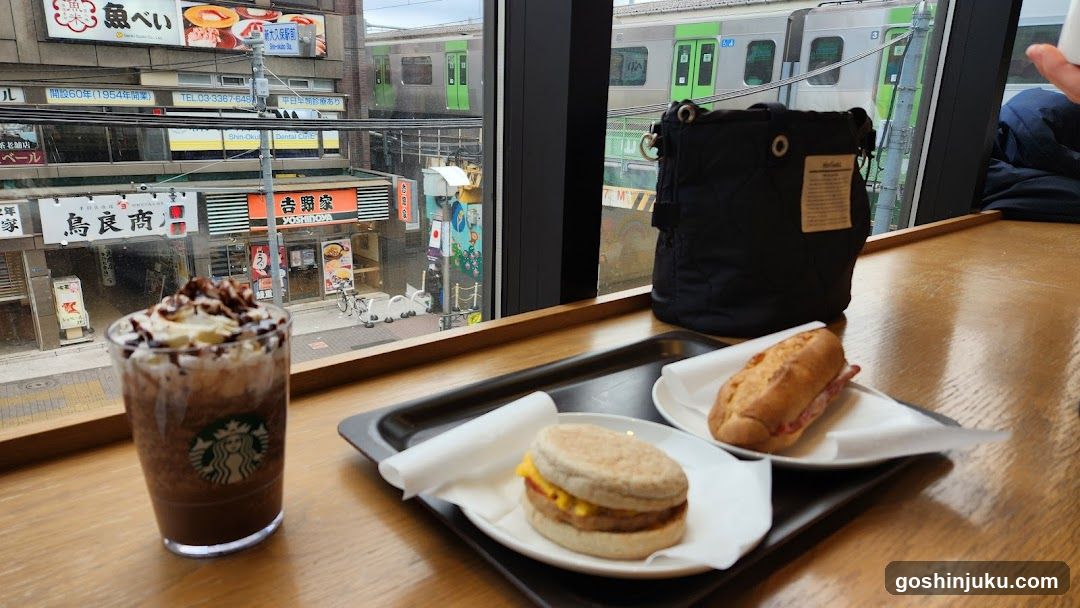 Train station cafe view