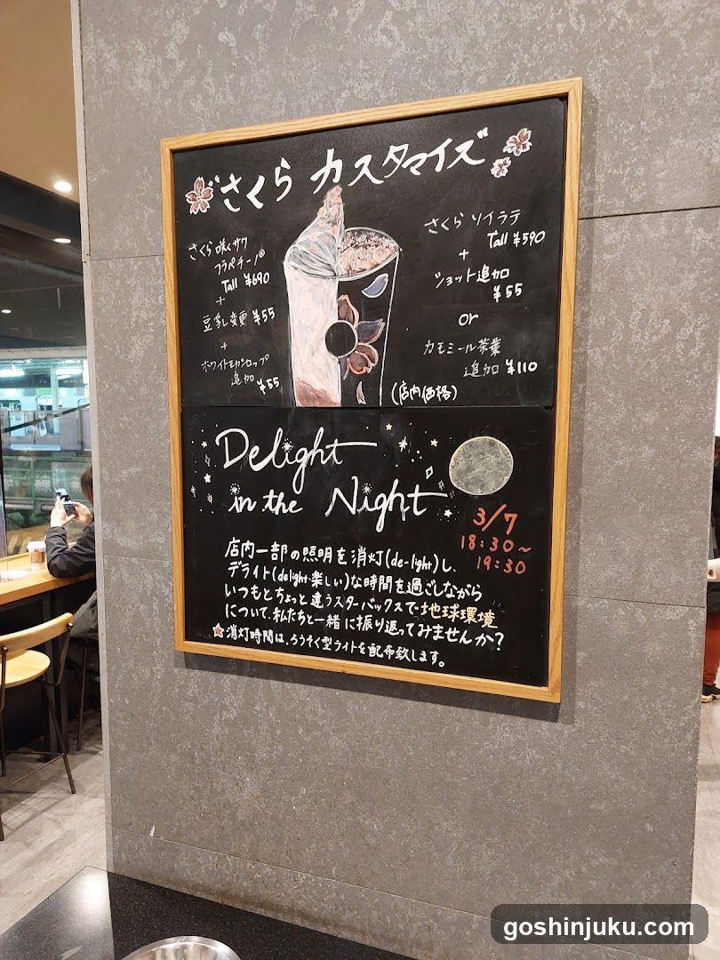 Sakura Customized Menu Board