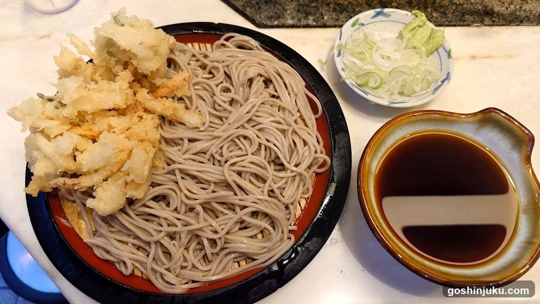 Soba Noodles with Tempura and Soy Sauce