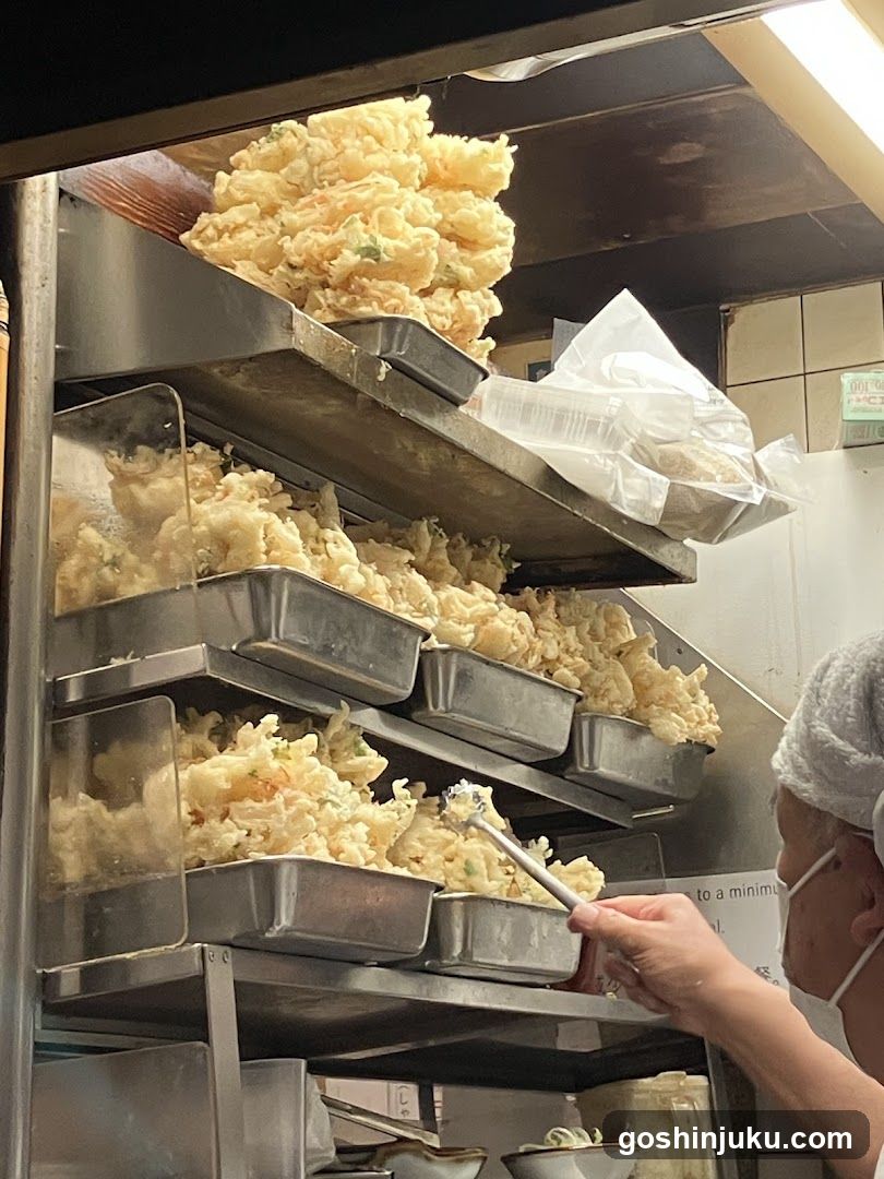 Tempura Preparation in Kitchen