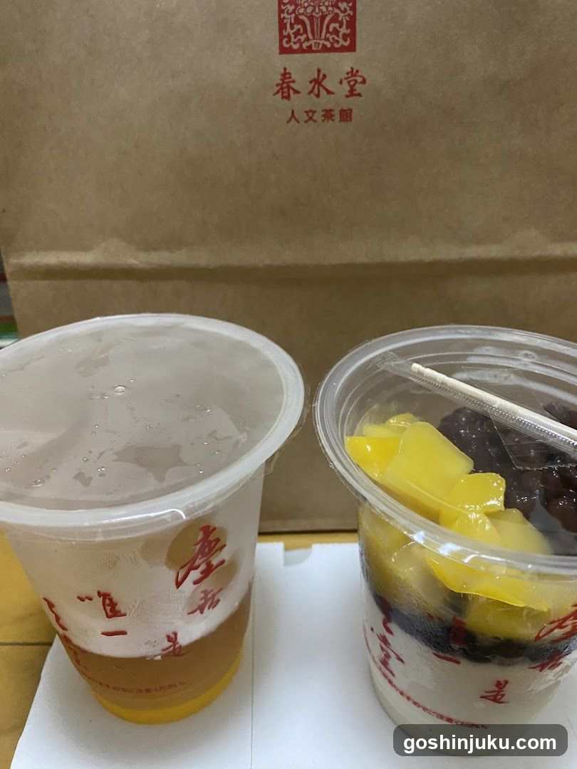 Beverages and Dessert from Chun Shui Tang