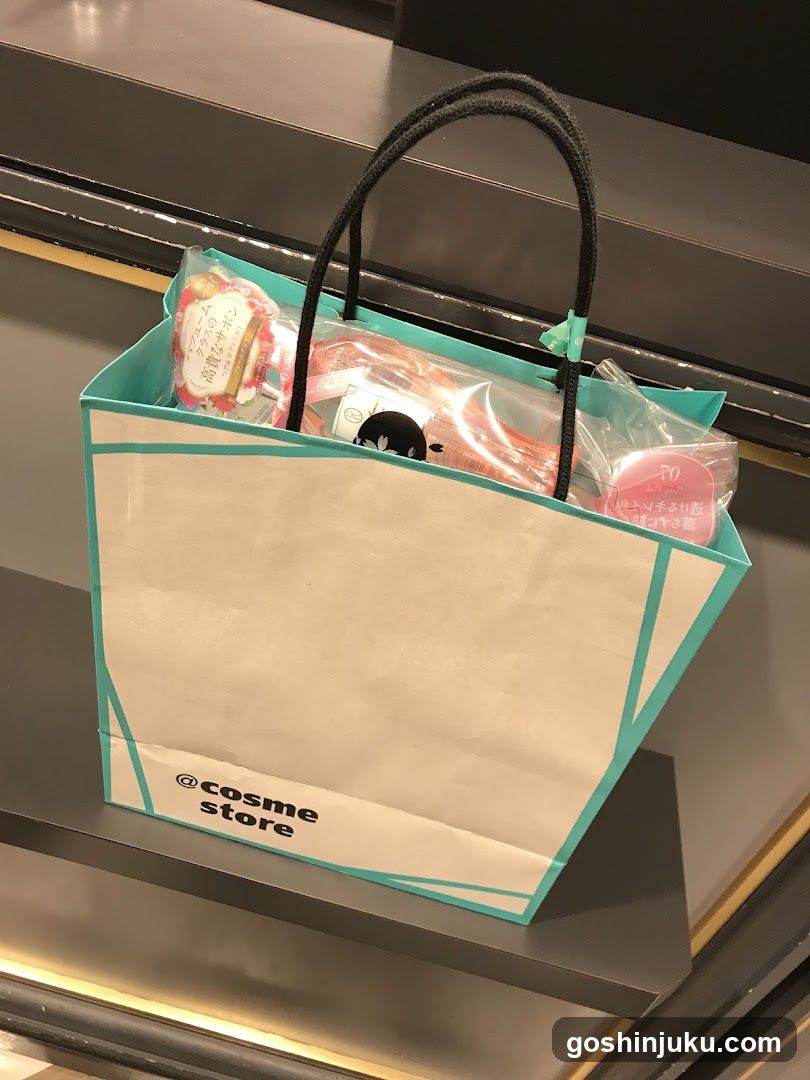 @cosme store shopping bag