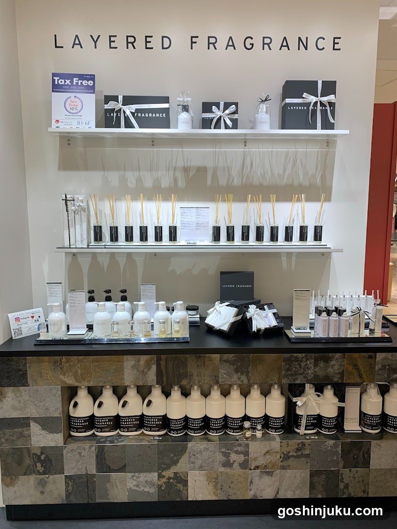 Layered Fragrance Display