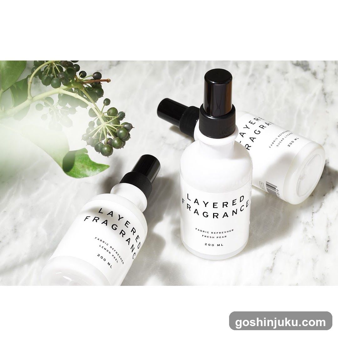 Layered Fragrance Fabric Refresher Bottles