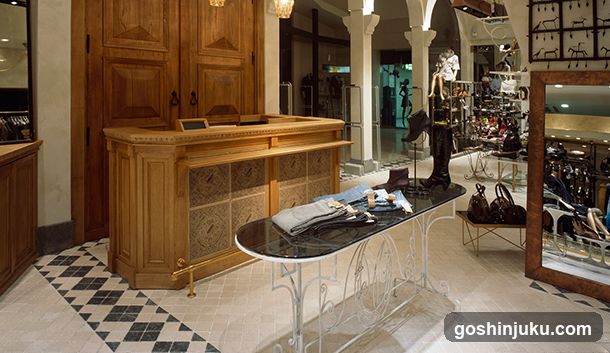 Interior of a boutique store