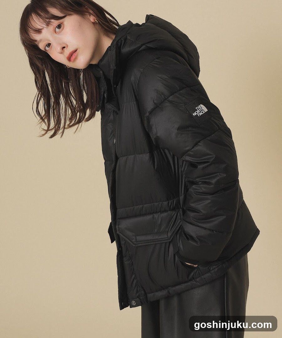 The North Face Puffer Jacket Model Shot