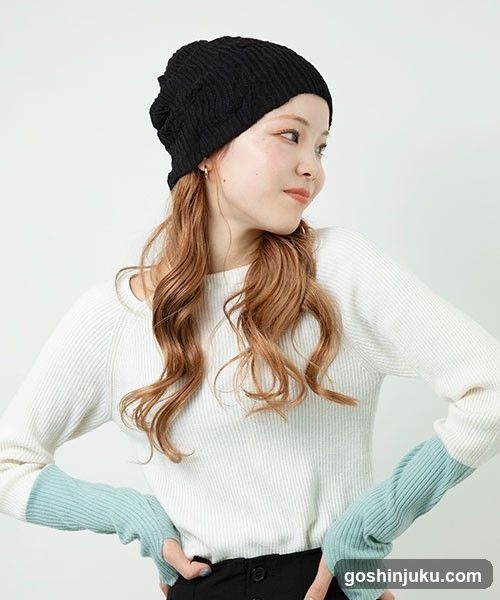 Fashion Model Wearing Knitwear