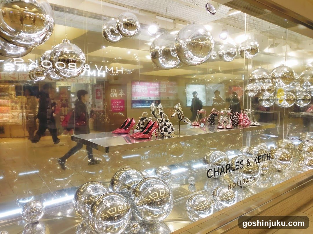 Charles & Keith Holiday Shoe Display