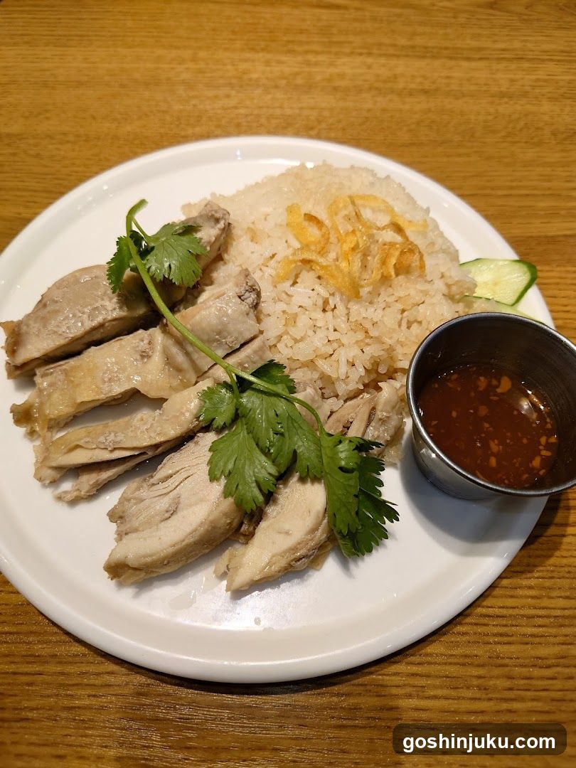 Chicken Rice with Sauce