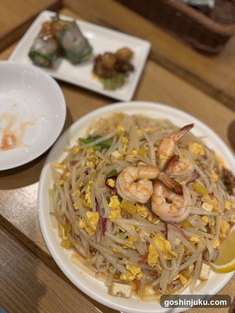 Shrimp Fried Rice with Spring Rolls