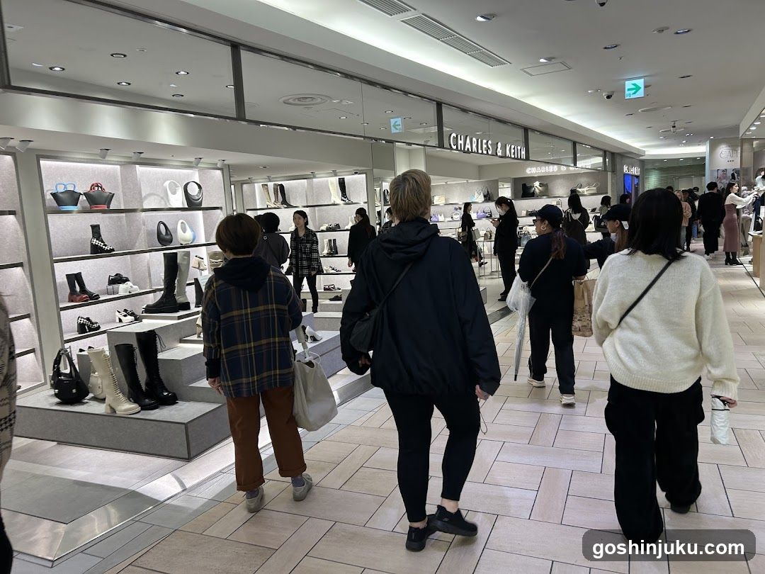 Shopping Mall Interior with Shoe Store Display