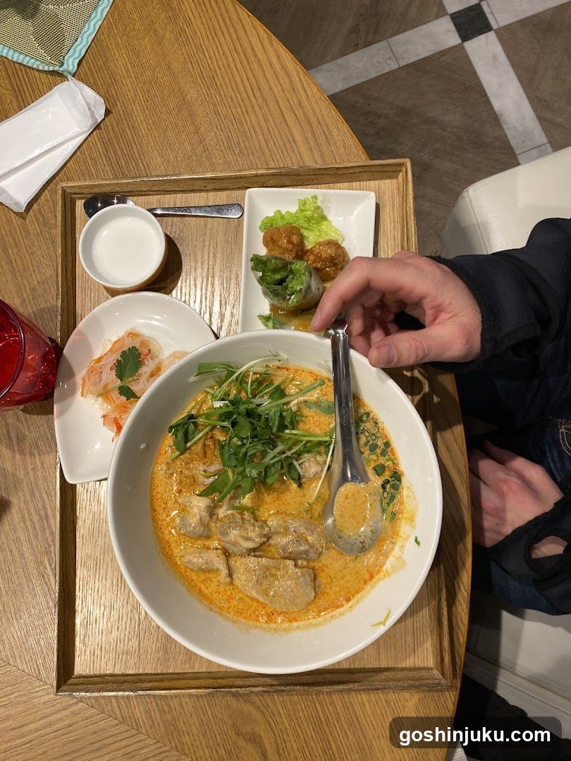 Lemongrass Chicken Soup with Shrimp and Meatballs