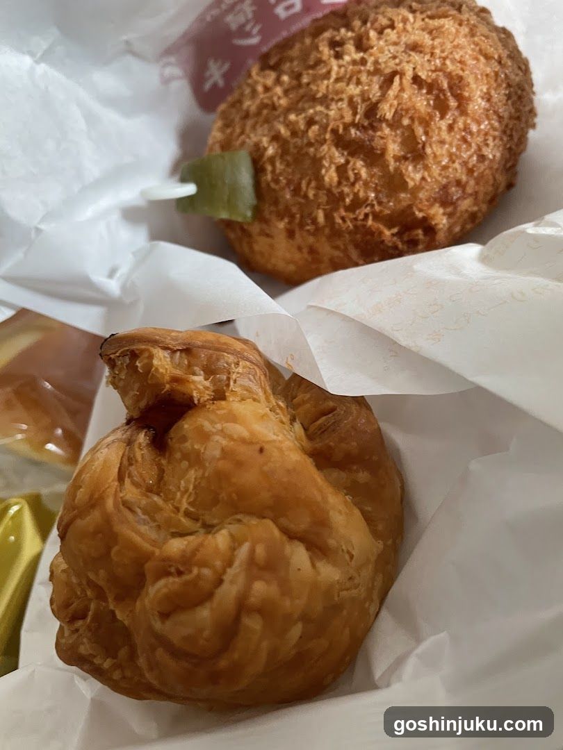 Pastries on White Paper