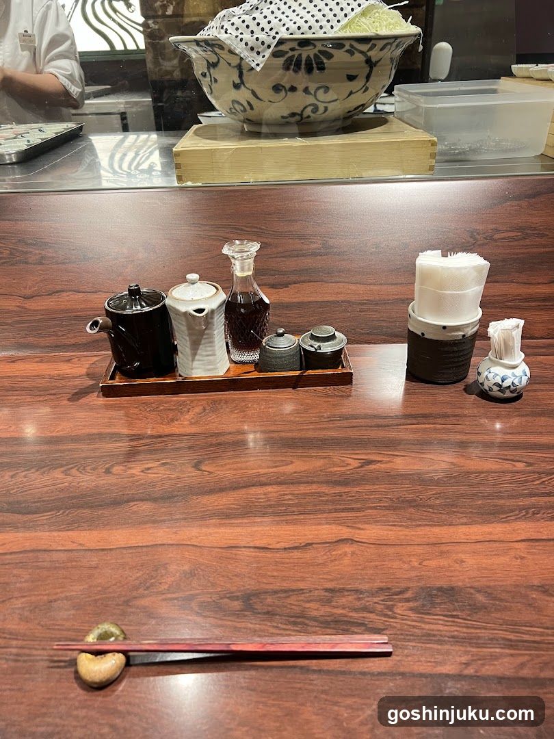 Japanese Restaurant Table Setting