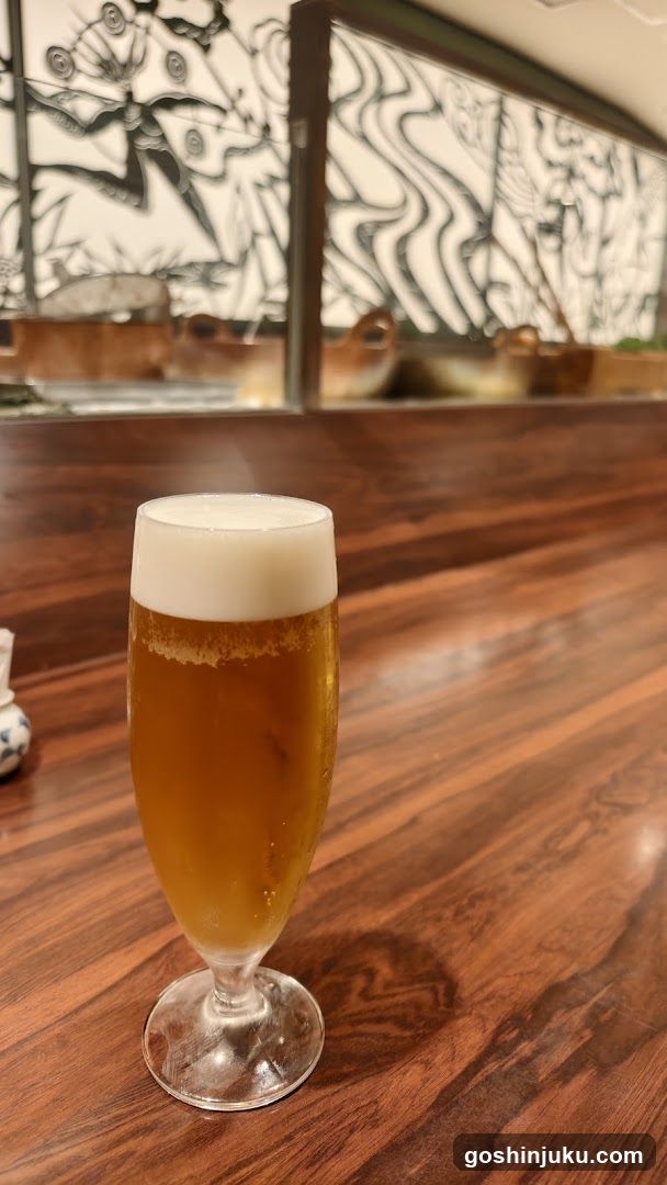 Beer Glass on Wooden Table