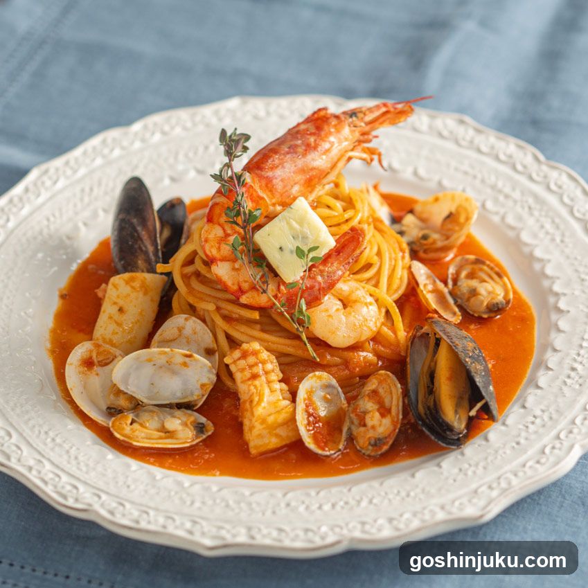 Seafood Pasta with Shrimp and Mussels