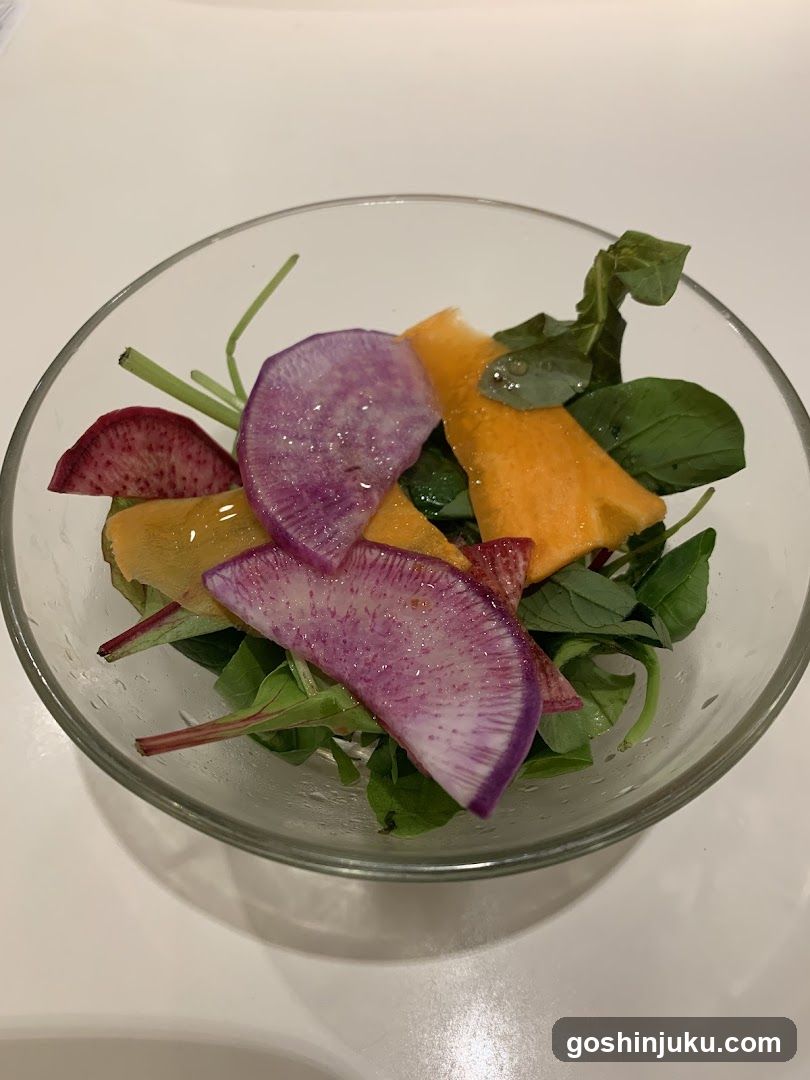 Salad Bowl with Radishes and Greens