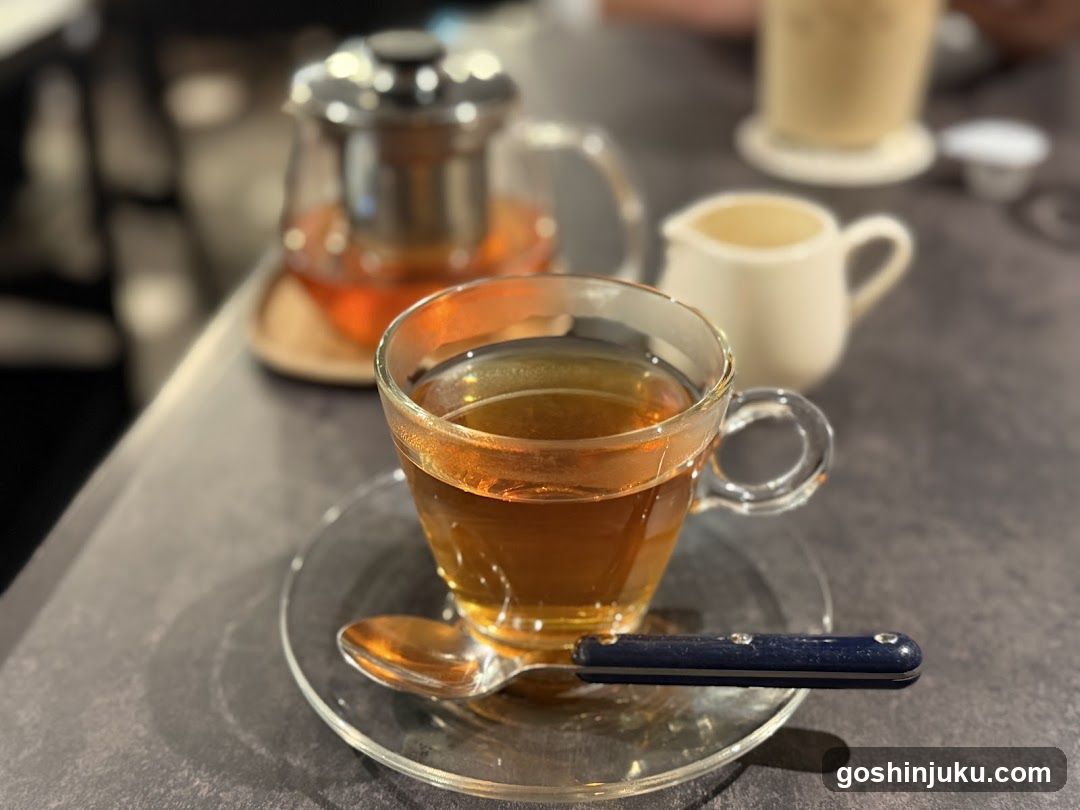 Tea Cup and Pitcher on Table