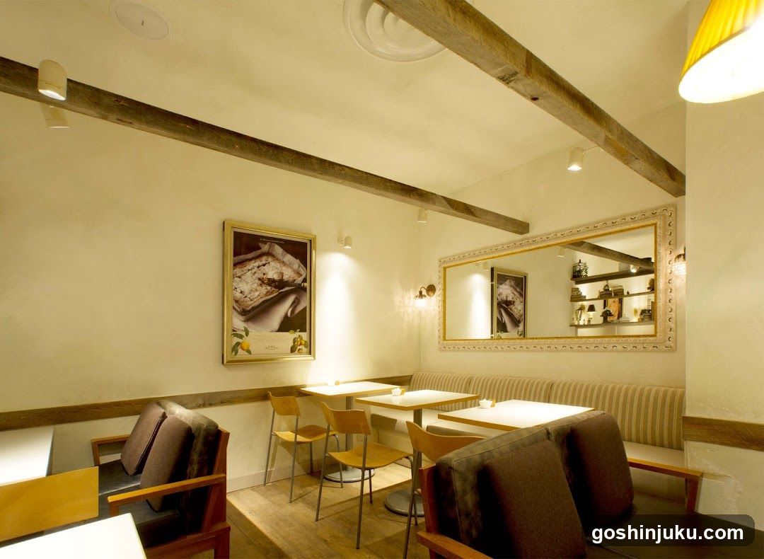 Interior of a cozy café or restaurant