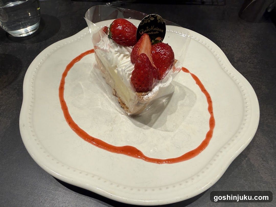 Strawberry Cake Slice