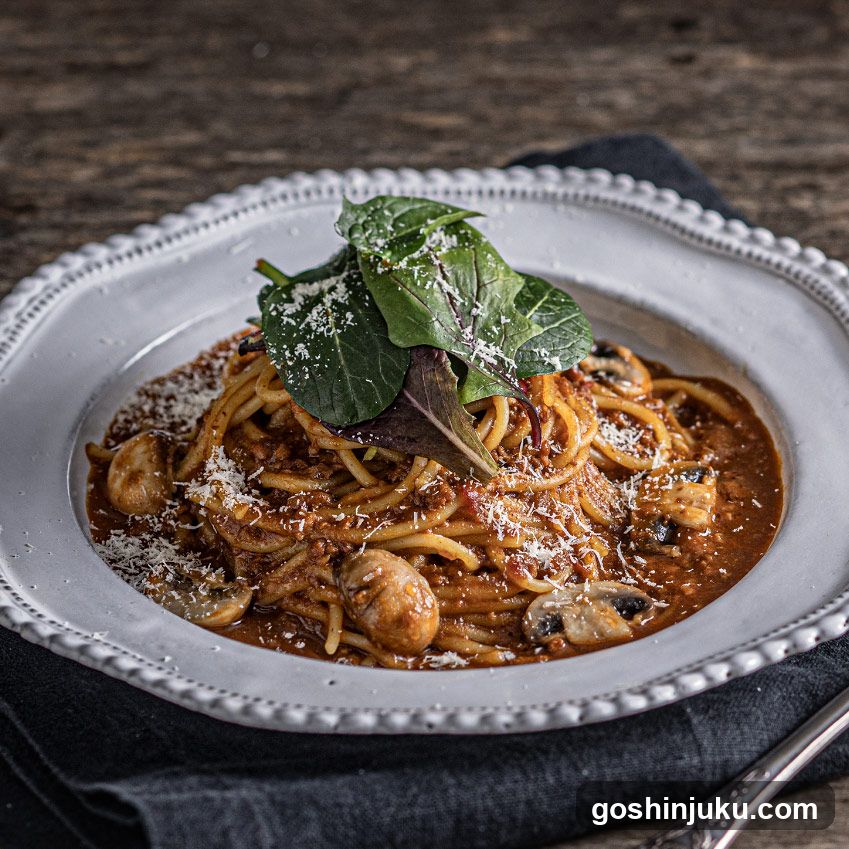 Pasta with Mushrooms and Spinach