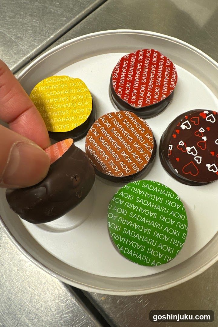 Chocolate Truffles with Colored Foils