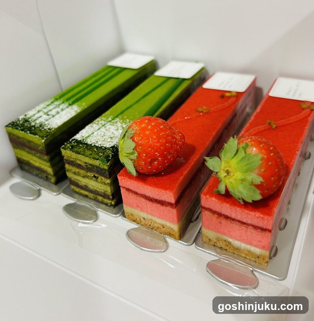 Strawberry and Matchcake Desserts