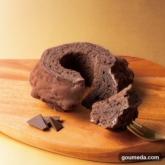 Chocolate Cake with Fork and Shavings